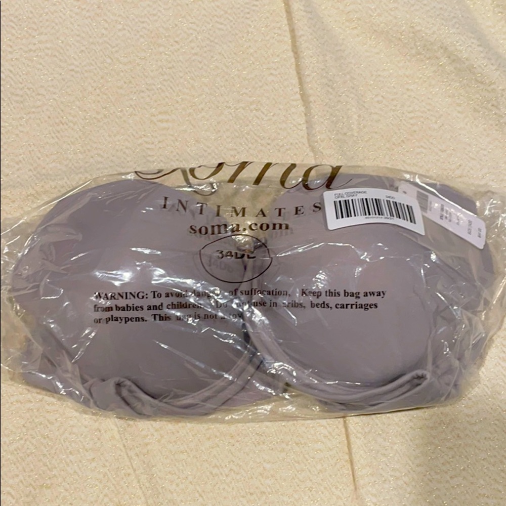 BRAS BOGO 50% off! Soma 34DD Full cov Opal Gray